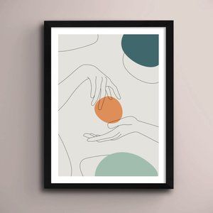 2/$35 Modern Minimalist Abstract Boho Wall Art Print Home Decor [No Frame]
